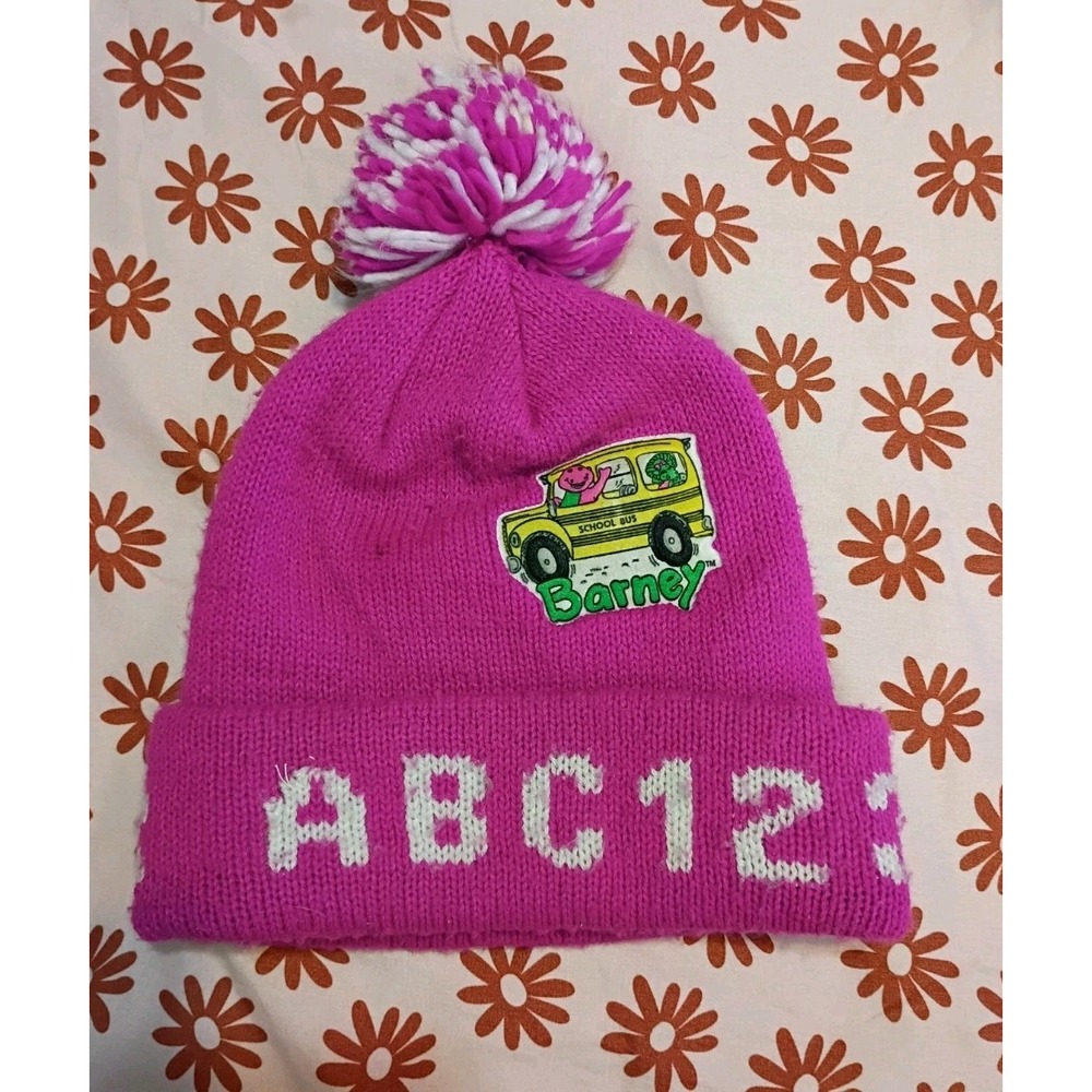 Vintage Barney Kids 4-7 Beanie ABC 123 w/ Patch 1993 Lyons